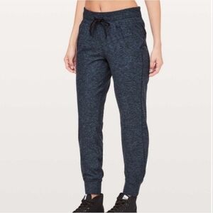Lululemon Ready to Rulu jogger sweat pants heathered navy/black W5BCJS Size 6